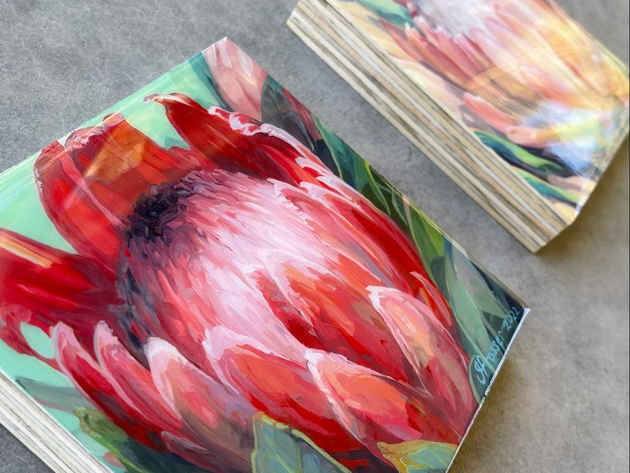 FLOWER SERIES PAINTINGS BY JAIME PROSSER