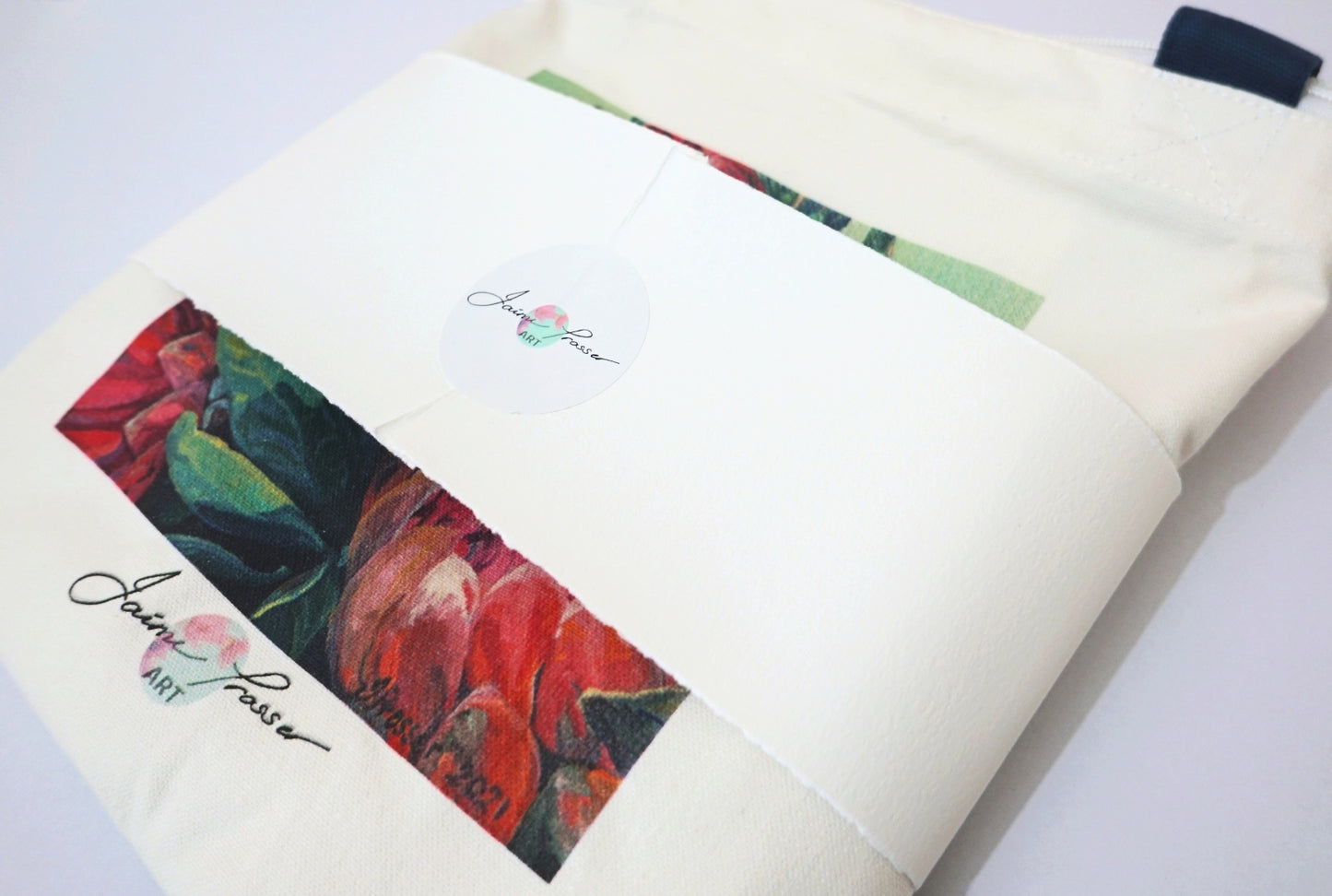 RED & PINK PROTEA FLOWERS - ART TOTE BAG