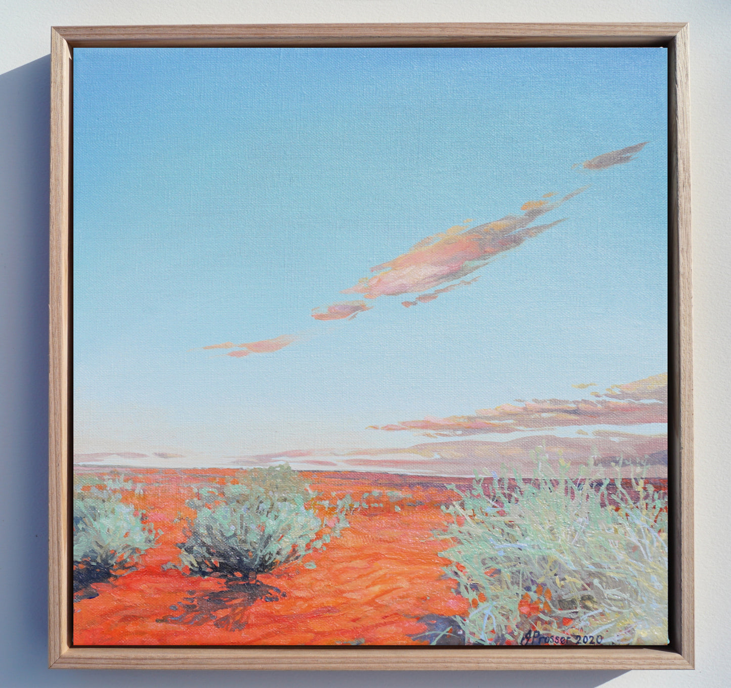 Canvas art print titled 'Red Dirt and Blue Sky' by Australian artist Jaime Prosser