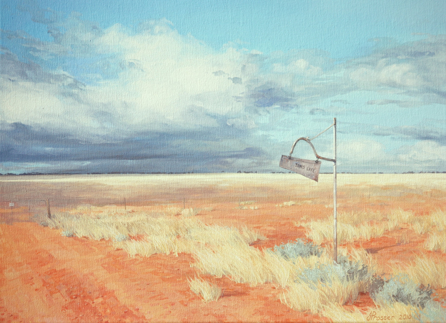 Australian outback landscape painting by Jaime Prosser