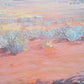 Desert and Blue Bush Landscape painting by Australian artist Jaime Prosser