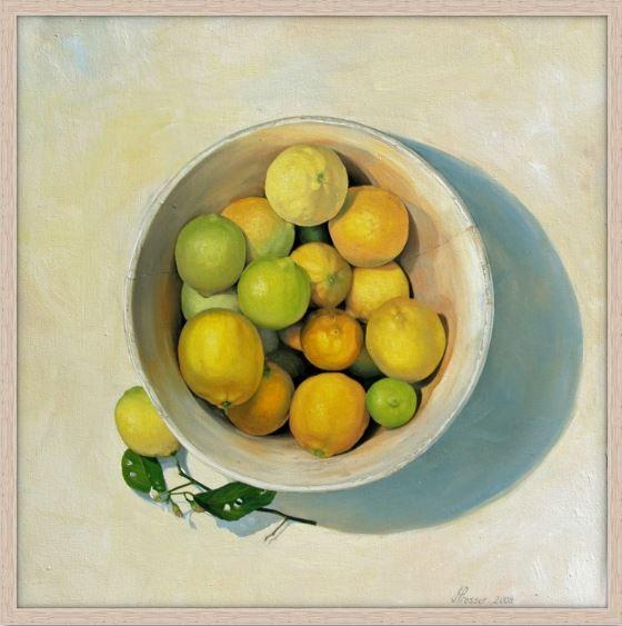AUSTRALIAN ART FOR SALE - Bowl Of Lemons & Limes - JAIME PROSSER ART - JAIME PROSSER ART