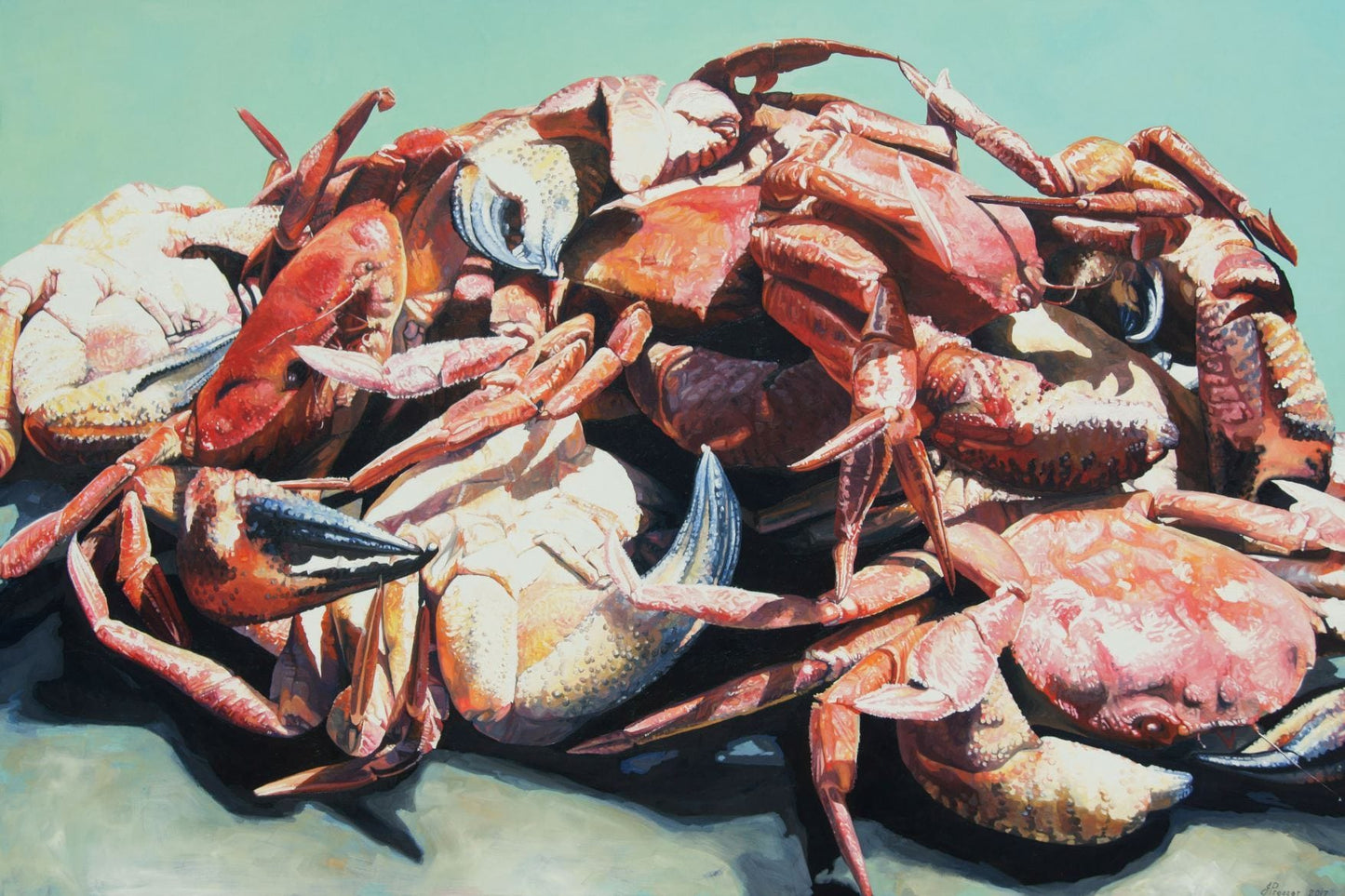Crabs prints of painting Crabs A Plenty by JAIME PROSSER ART