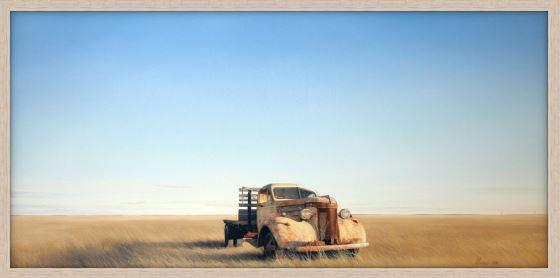 Landscape With Old Truck Print - JAIME PROSSER ART