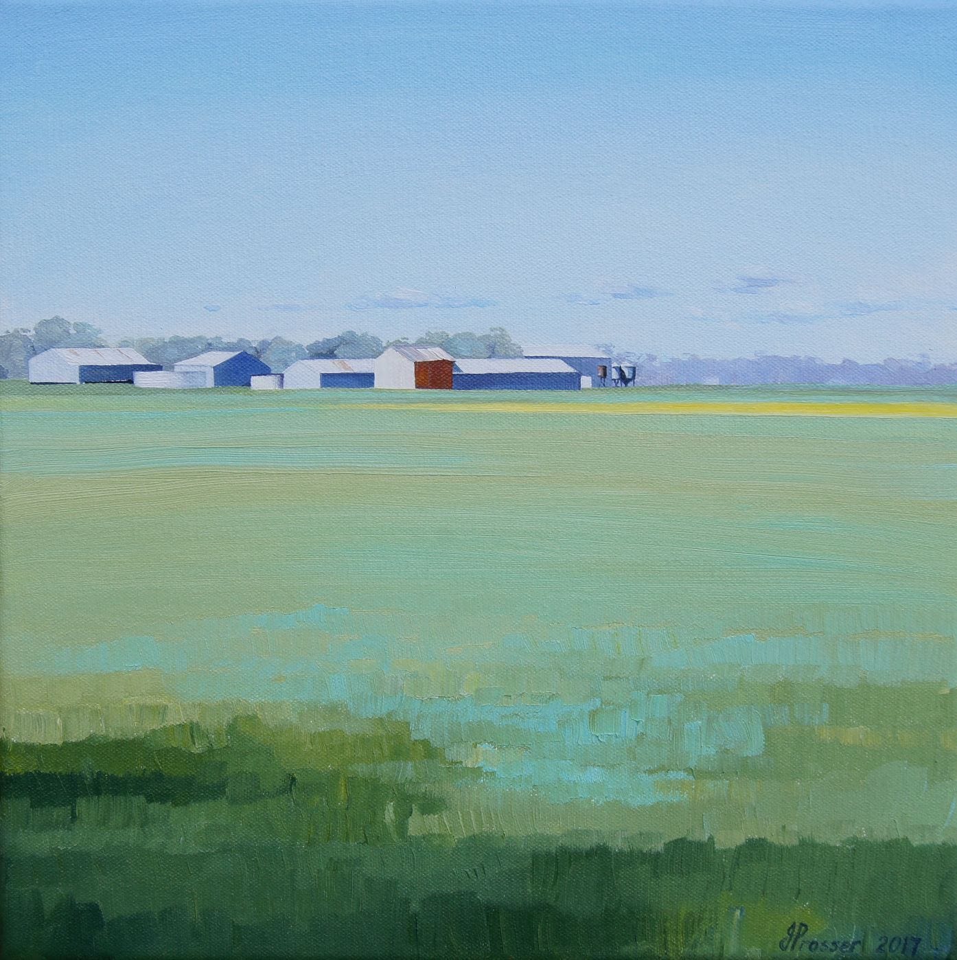Red Shed Horizon Card - JAIME PROSSER ART