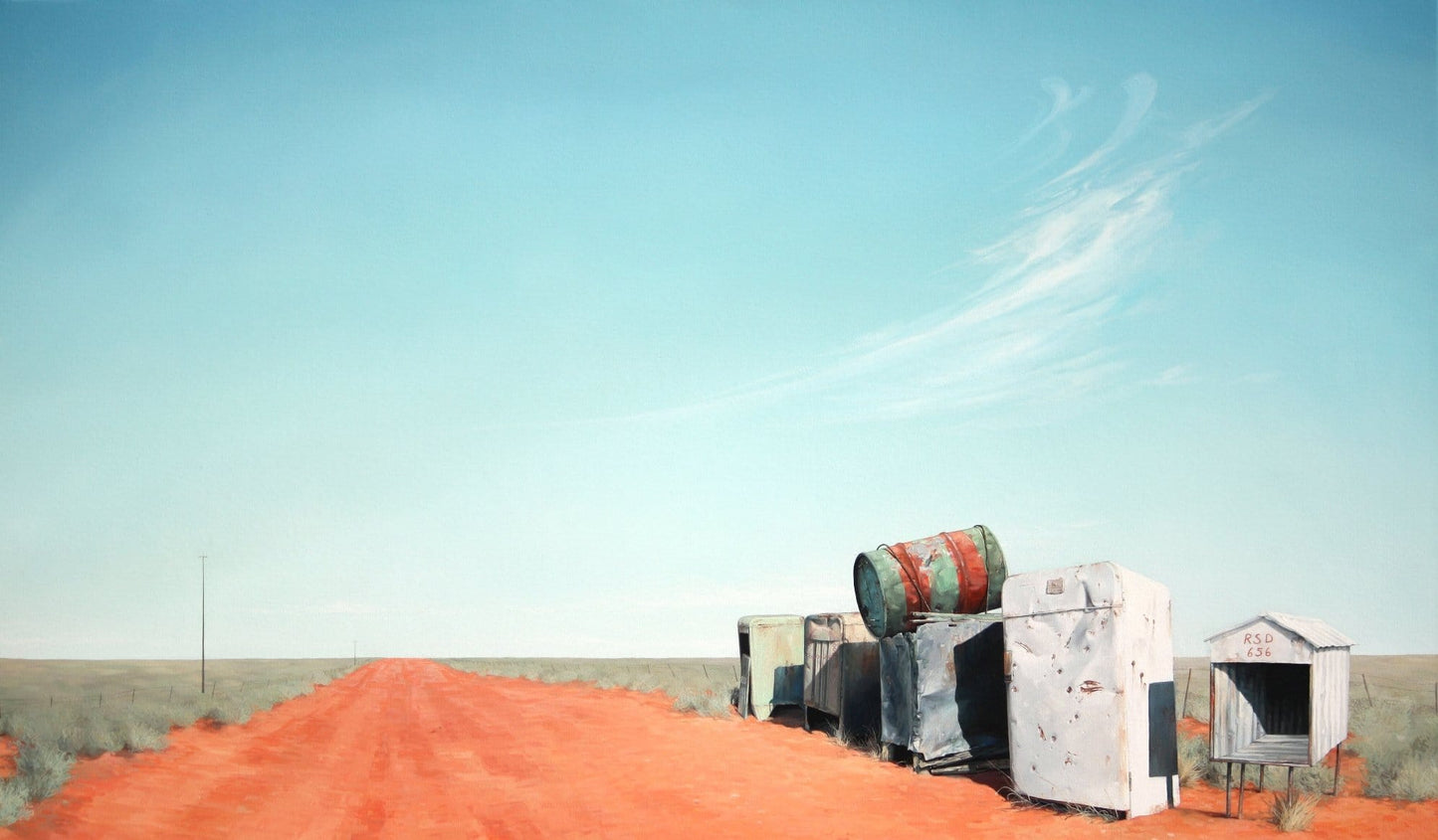 Australian landscape prints of painting Northern Road Print - JAIME PROSSER ART