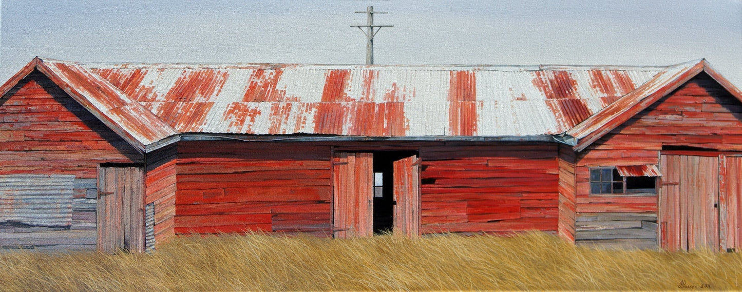 Red Shed Print - JAIME PROSSER ART