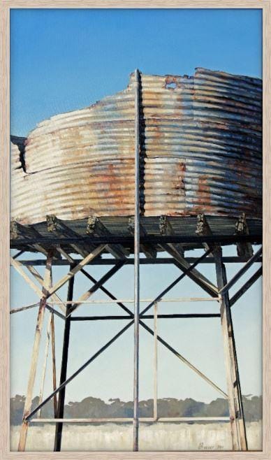 Rusty Tank Near Pinnaroo Print - JAIME PROSSER ART