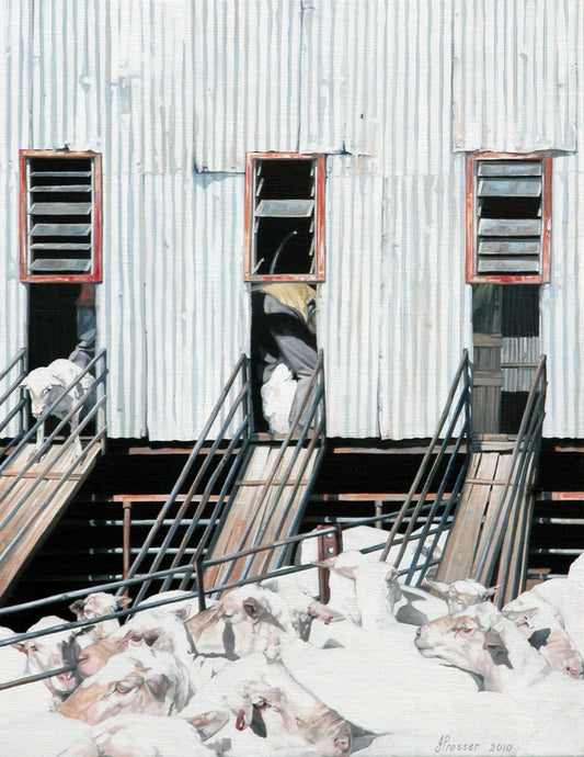 Shearing Time Again Card - JAIME PROSSER ART