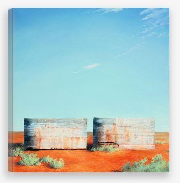 Australian Landscape - Twin Tanks at Goolgowi Print - JAIME PROSSER