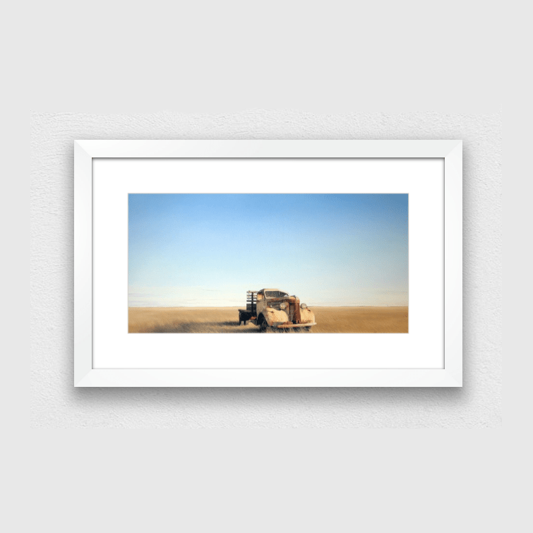 Landscape With Old Truck Print - JAIME PROSSER ART