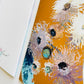 Mustard Gum Flowers Card