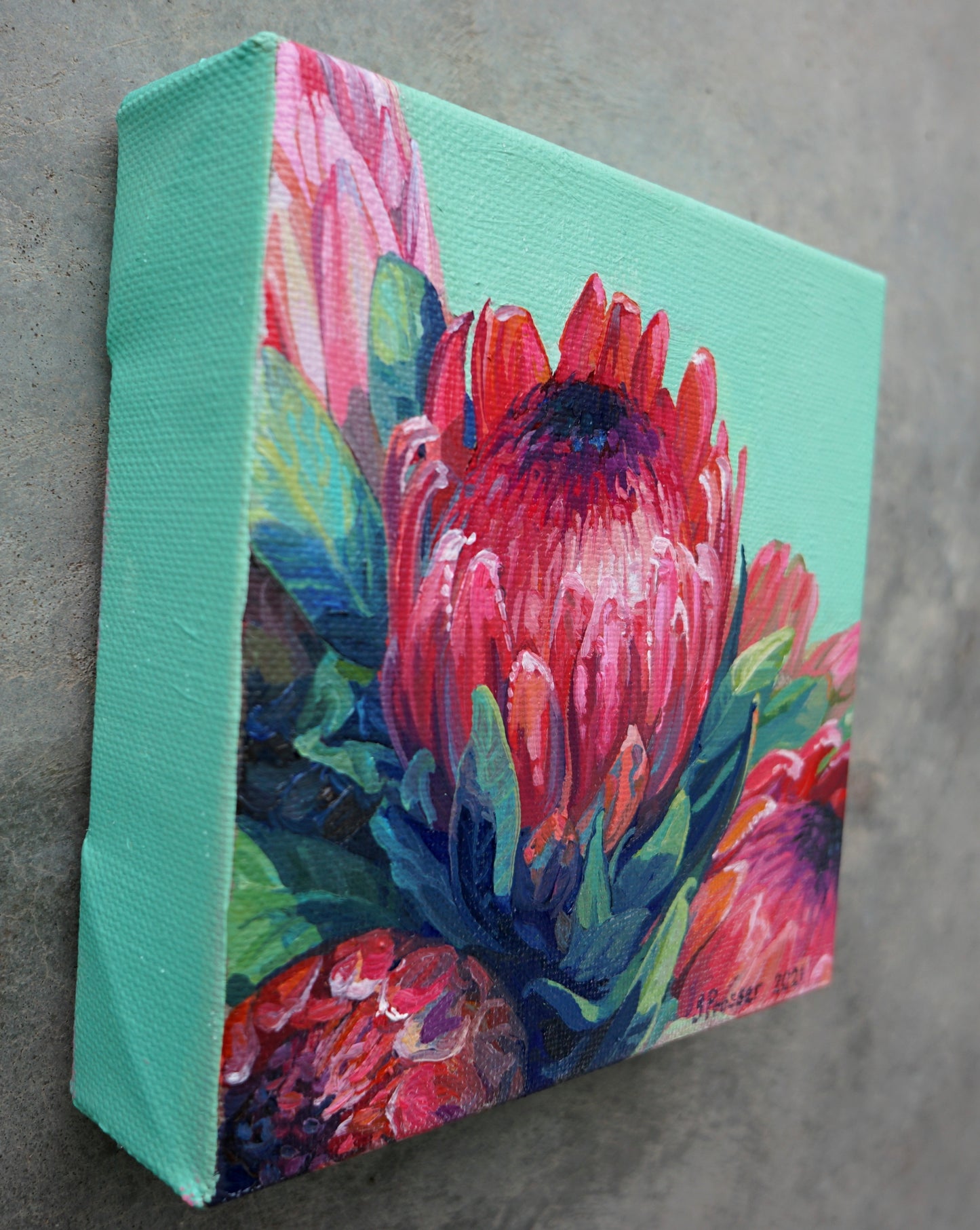Bunch Of Red & Pink Protea Flowers