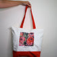 PINK & RED PROTEA FLOWERS - ART TOTE BAG